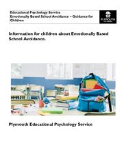 Emotionally Based School Avoidance - Guidance for Children