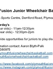 Plymouth Fusion Junior Wheelchair Basketball