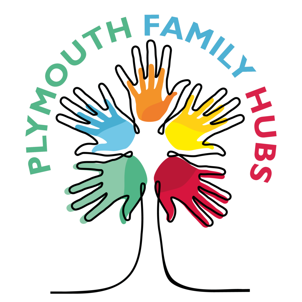 Plymouth Family Hubs logo.